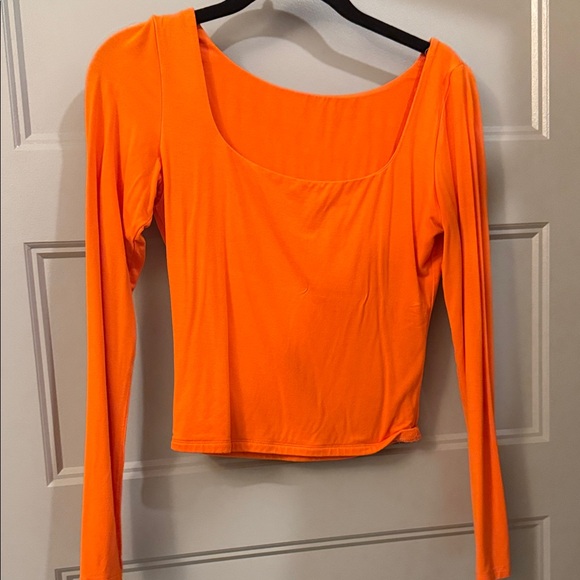 Tops - Women's Orange Long Sleeve Top